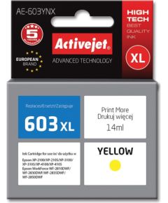 Activejet AE-603YNX ink (replacement for Epson 603XL T03A44; Supreme; 14 ml; yellow)