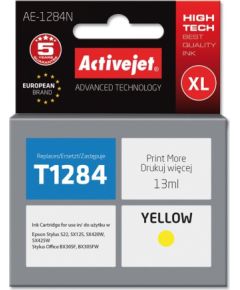 Activejet AE-1284N ink (replacement for Epson T1284; Supreme; 13 ml; yellow)