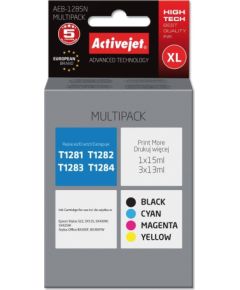 Activejet AEB-1285N ink (replacement for Epson T1285; Supreme; 1 x 15 ml, 3 x 13 ml; black, magenta, cyan, yellow)