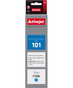 Activejet Ink AAE-101C Ink Bottle for Epson Printer, Replacement Epson 101; Supreme; 70 ml; cyan