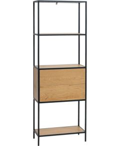 Self HEDVIG with a drawer 64x30xH178cm, ash/black