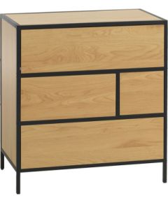 Sideboard HEDVIG 70x40xH74,5cm, ash/black