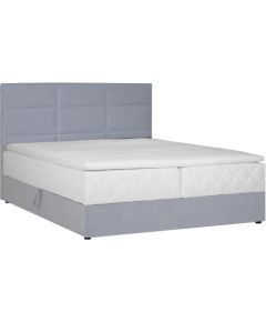 Continental bed LEVI 160x200cm, with mattress, grey