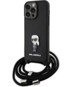 Karl Lagerfeld KLHCP15XSASKNPSK Hard Case Aizmugurējais Apvalks Priekš Apple iPhone 15 Pro Max