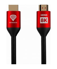 Kabelis Genesis HDMI Male - HDMI Male 3m 8K  PS4 / PS5 Red