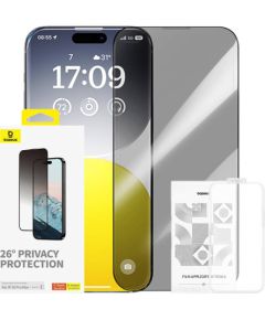 Privacy Protection Tempered Glass Baseus Diamond iPhone 15 Pro Max