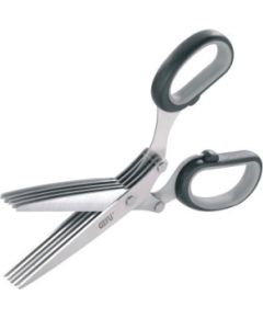 GEFU 12660 kitchen scissors 191 mm Black, Stainless steel Herb