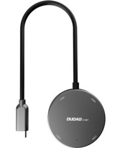Hub Dudao A15B 4w1, USB 3.0 + 3x USB 2.0 to USB-C (grey)