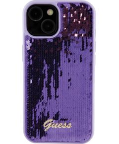 Guess HC Sequin Script Metal Case Aizsargapvalks Priekš Apple iPhone 15