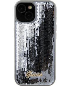 Guess HC Sequin Script Metal Case Aizsargapvalks Priekš Apple iPhone 15