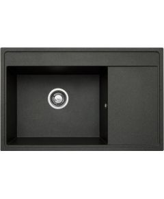 Sink PYRAMIS CAMEA 79X50 1B 1D L 070074301 black