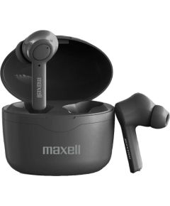 Maxell Bass 13 Sync Up Wireless Bluetooth In-Ear Headphones with Charging Case Black