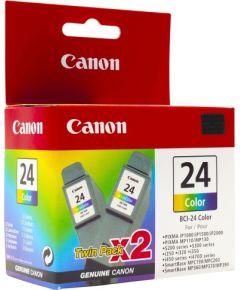 Canon BCI-24C 6882A009 Rašalinė kasetė, Multi pack Cyan, Magenta, Yellow, 2pcs/pack.