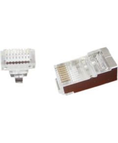 Gembird LC-PTF-01/100 wire connector RJ-45 Brown, Silver, Transparent