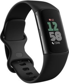 Fitbit Charge 6 Obsidian Band / Black Aluminum Case