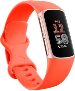 Fitbit Charge 6, coral/champagne gold