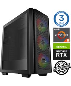 INTOP Ryzen 5 5600X 32GB 480SSD M.2 NVME RTX4060Ti 8GB no-OS