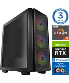 INTOP AQUA Ryzen 5 7600X 64GB DDR5 500SSD M.2 NVME RTX4060Ti 8GB WIN11Pro