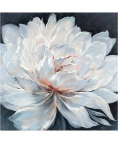 Масляная картина 100x100cm, белый цветок