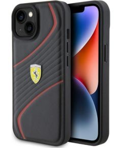 Ferrari Twist Metal Logo Back Case Aizsargapvalks Priekš Apple iPhone 15