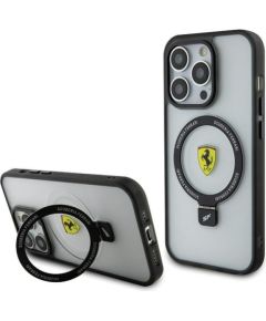 Ferrari Ring Stand MagSafe Back Case Aizsargapvalks Priekš Apple iPhone 15 Pro