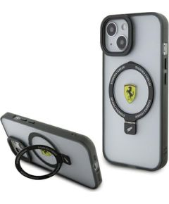 Ferrari Ring Stand MagSafe Back Case Aizsargapvalks Priekš Apple iPhone 15