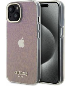 Guess IML Faceted Mirror Disco Iridescent Case Защитный Чехол для iPhone Apple 15