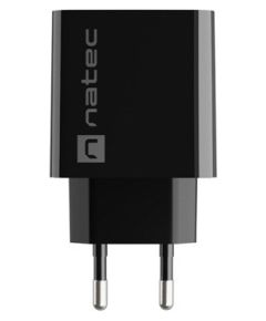 NATEC USB CHARGER RIBERA USB-A+USB-C 20W PD BLACK