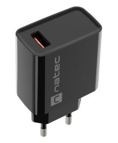 NATEC USB CHARGER RIBERA 18W USB-A BLACK