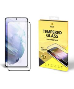 Mocco Full Glue 5D Signature Edition Tempered Glass Aizsargstikls Pilnam Ekrānam Samsung Galaxy S21 Melns