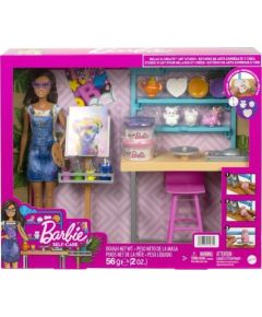 Mattel Lalka Barbie Barbie - Pracownia artystyczna (HCM85)