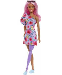 Lalka Barbie Mattel Lalka Barbie Fashionistas Sukienka na jedno ramię / Proteza nogi HBV21 MATTEL