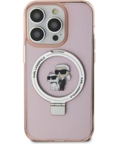 Karl Lagerfeld Ring Stand Karl&Choupettte MagSafe Back Case Защитный Чехол для Apple iPhone 15