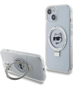 Karl Lagerfeld Ring Stand Choupette Head MagSafe Back Case Защитный Чехол для Apple iPhone 15