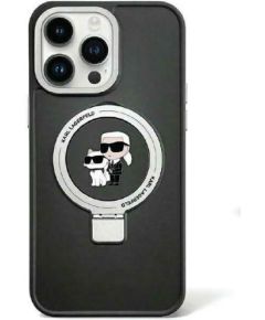 Karl Lagerfeld Ring Stand Karl&Choupettte MagSafe Back Case Aizsargapvalks Priekš Apple iPhone 15 Plus