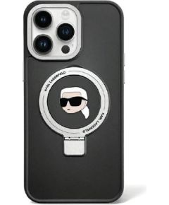 Karl Lagerfeld Ring Stand Karl Head MagSafe Back Case Защитный Чехол для Apple iPhone 15