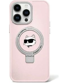 Karl Lagerfeld Ring Stand Choupette Head MagSafe Back Case Защитный Чехол для Apple iPhone 15 Pro Max
