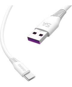 Dudao USB | USB Type C fasst charging data cable 5A 1m white (L2T 1m white)