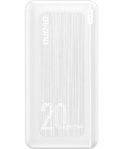 Dudao power bank 20000 mAh Power Delivery 20 W Quick Charge 3.0 2x USB | USB Type C white (K12PQ + white)