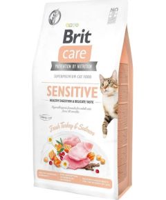 BRIT Care Grain-Free Sensitive Turkey&Salmon - dry cat food - 7 kg