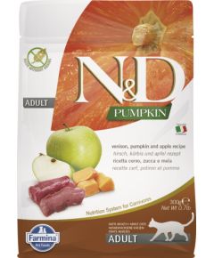 FARMINA N&D Pumpkin Cat Venison and Apple Adult - dry cat food - 300 g