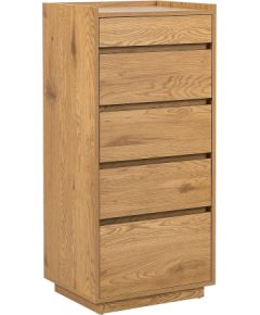 Side board SACHA 50x40xH109cm, melamine with oak bark