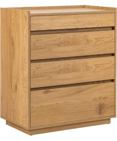 Side board SACHA 75x40xH89cm, melamine with oak bark