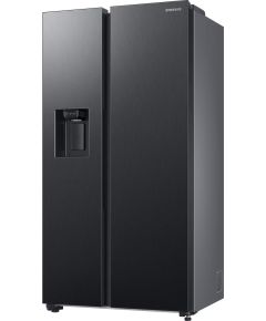 Samsung RS68CG885DB1/EF ledusskapis, side by side, ar ūdens piesl., melns