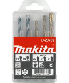 Urbju komplekts Makita; 5/6/8 mm; 5 gab.