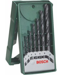 Metāla urbju komplekts Bosch Mini X-Line; 2-10 mm; 7 gab.