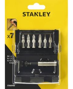Skrūvgriežu uzgaļu komplekts Stanley STA60480-XJ; 7 gab.