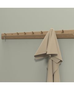 Wall rack AALBORG 100x2,3xH8,3cm, oak