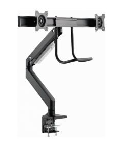 Monitora stiprinājums Gembird Desk Mounted Adjustable Monitor Arm for 2 Monitors