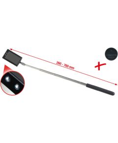 Kstools Teleskopisks spogulis ar LED gaismu 260-760mm, 50x80mm, KS Tools